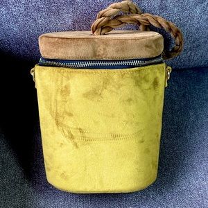 Who what wear velvet top handle bag